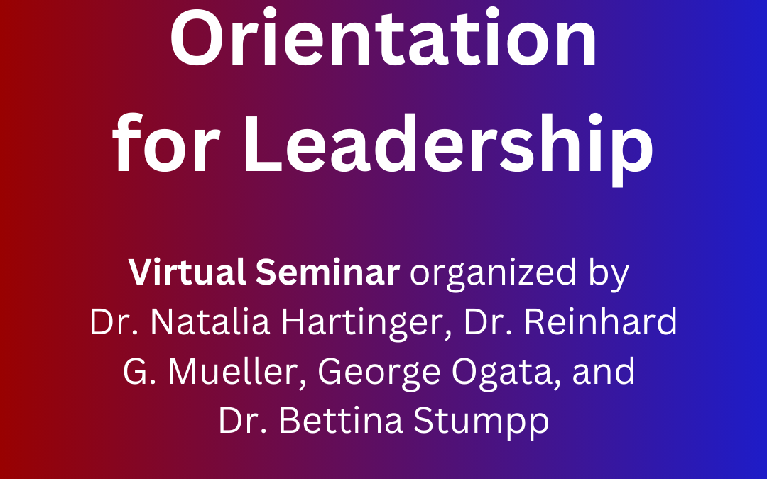 New Seminar: Orientation for Leadership